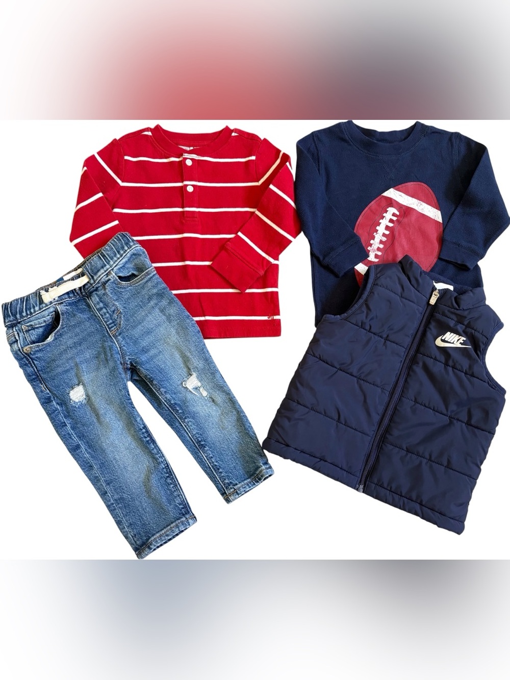 INFANT BOYS SIZE 12-18 MONTHS NIKE, JANIE AND JACK, CARTERS CLOTHING BUNDLE! - Picture 2 of 10